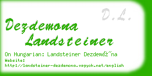 dezdemona landsteiner business card